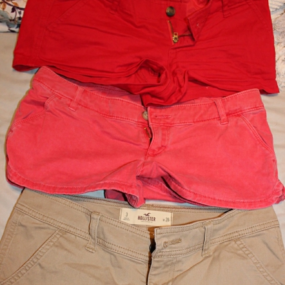 Lot of 3 Hollister shorts